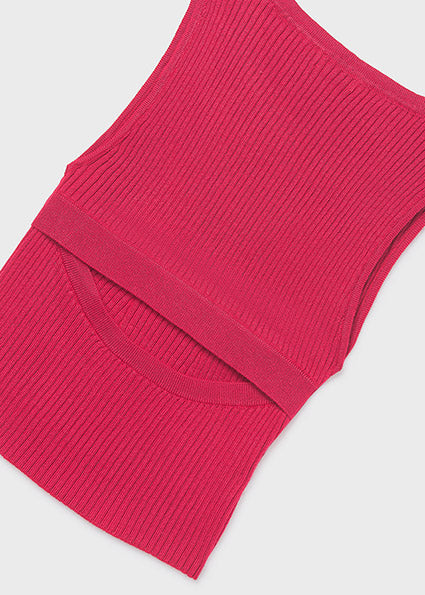 Mayoral - Top tricot cut out schiena