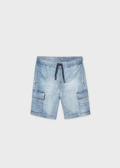 Mayoral - Bermuda jeans cargo Ragazzo