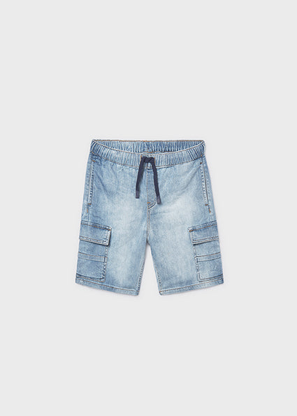 Mayoral - Bermuda jeans cargo Ragazzo