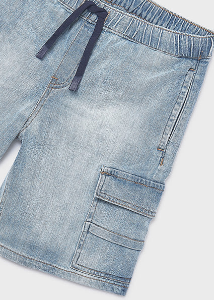 Mayoral - Bermuda jeans cargo Ragazzo