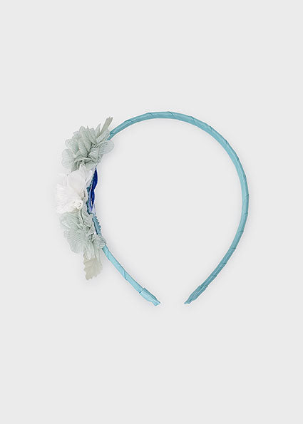 Mayoral - Cerchietto fiori Turchese
