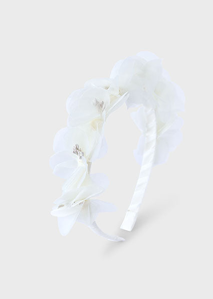 Mayoral - Cerchietto fiori White