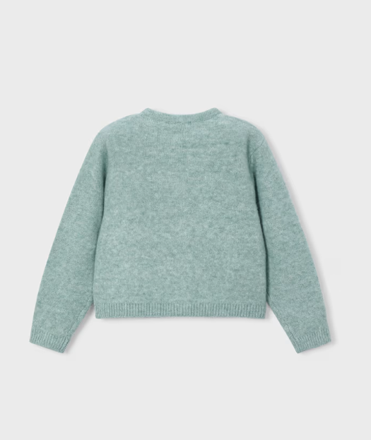 Cardigan a Maglia con Fiocchi Bambina Mayoral – Anice Mix