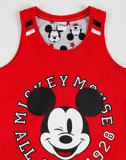Disney - Pigiama spalla larga con pantaloncino basket