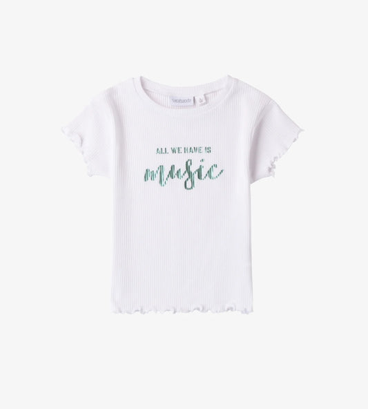 T-shirt con stampa - optical white