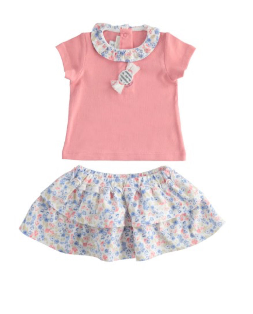 Completino Floreale Neonata - Minibanda