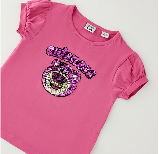 Sarabanda T-shirt Bambina Toy Story Rosa con Paillettes