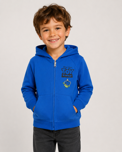 Felpa bambino Sarabanda Disney Pixar Toy Story con cappuccio e zip – Blu avion