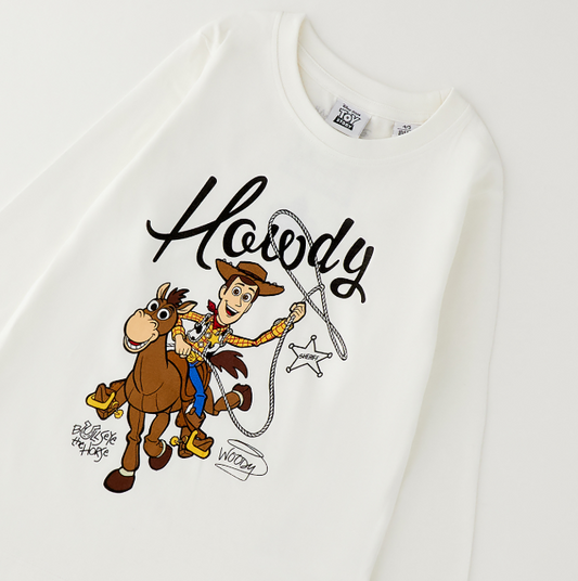 Maglia bambino Sarabanda Disney Pixar Toy Story con Woody – Bianco panna