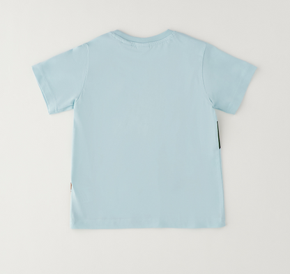 T-shirt bambino Sarabanda Toy Story in jersey colore acqua