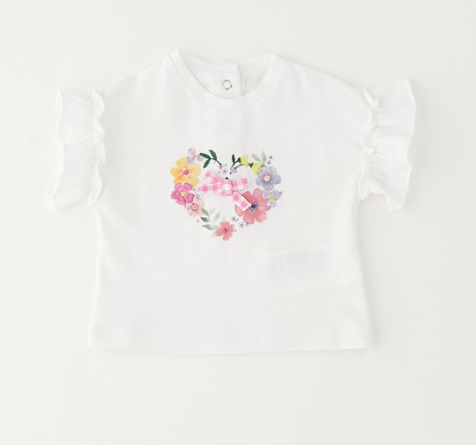 Sarabanda - Maglietta Fiori Neonata