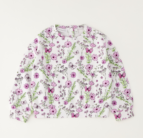 Sarabanda - Felpa Floreale Bambina