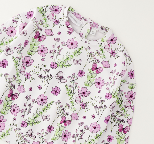 Sarabanda - Felpa Floreale Bambina