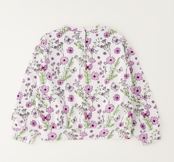 Sarabanda - Felpa Floreale Bambina