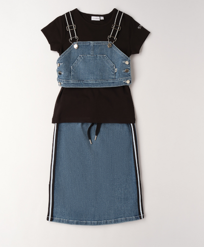 Sarabanda - Set Ragazza 3 pezzi Denim Chic