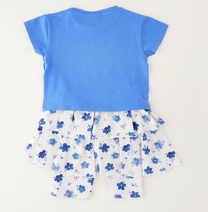 Sarabanda - Completo con Gonna Bambina Fiori