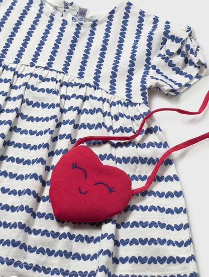 Mayoral - Vestito stampato con borsa neonata