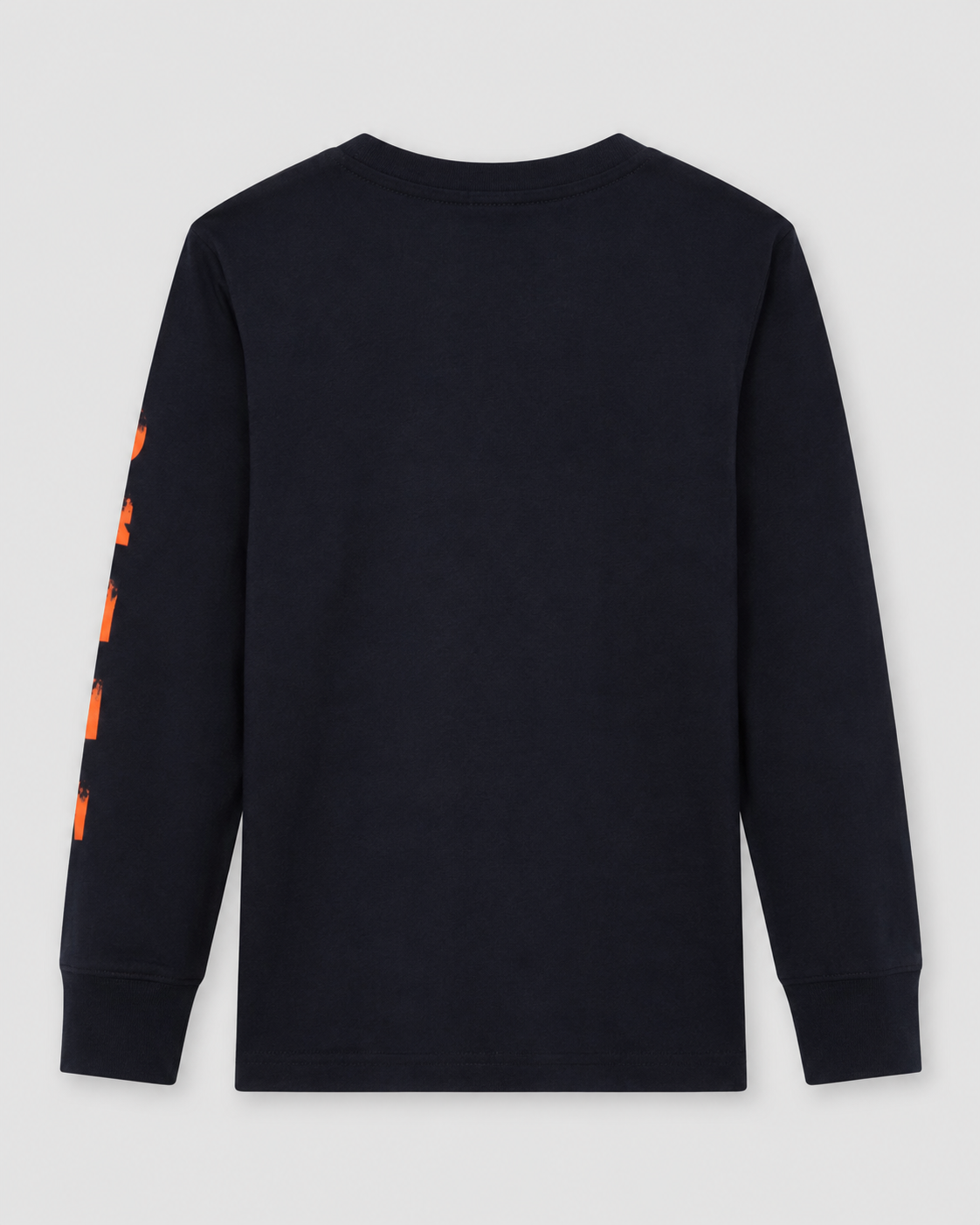 Maglia ragazzo Jordan a manica lunga con maxi logo Jumpman arancione