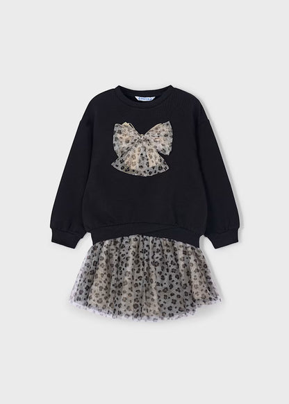 Mayoral - Completo gonna tulle e felpa bambina