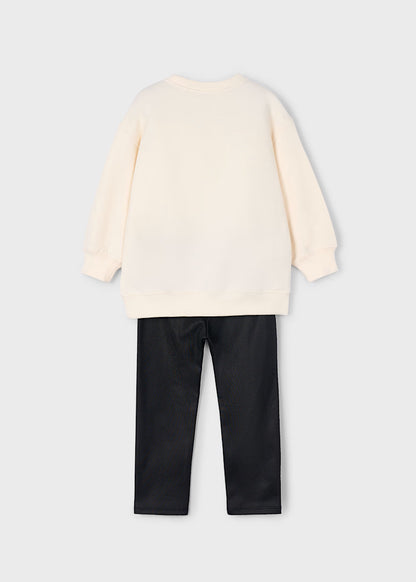 Mayoral - Completo leggings e felpa orso