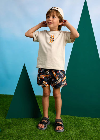 Mayoral - Costume bermuda stampato bambino