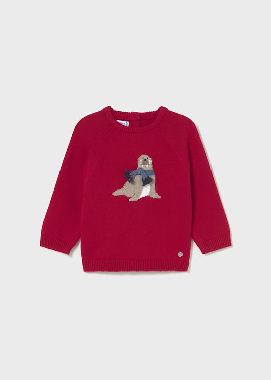 Mayoral - Maglione intarsi animal unisex