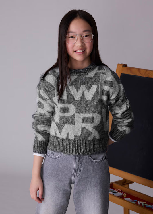 Mayoral - Maglione jacquard ragazza