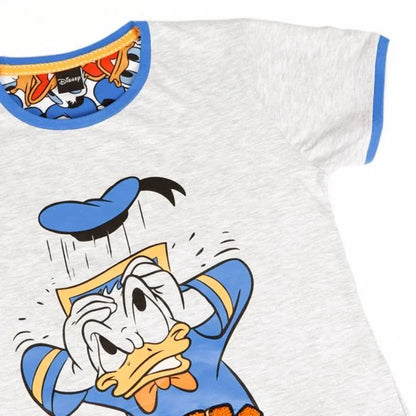 Disney - Pigiama bambino/ragazzo estivo Paperino in Cotone