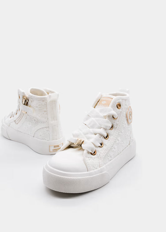 Mayoral - Scarpe sportive alte traforate bambina