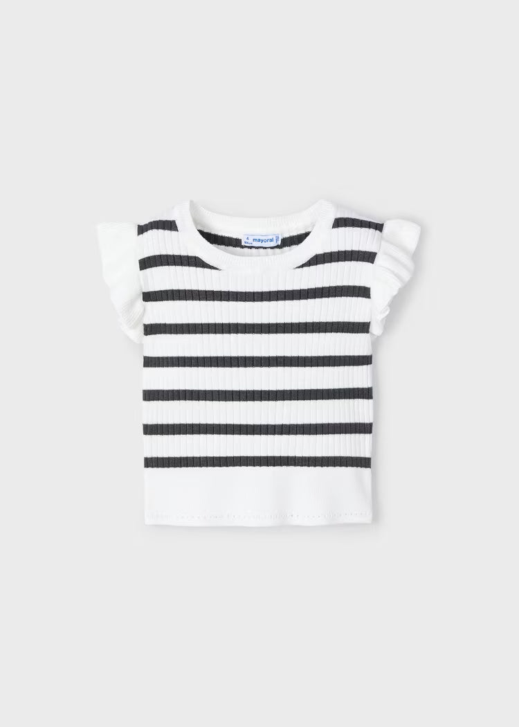 Mayoral - Top tricot costine bambina