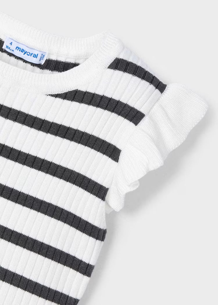 Mayoral - Top tricot costine bambina