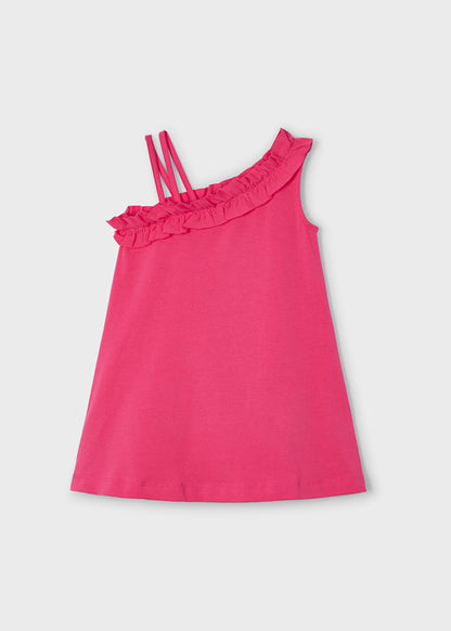 Mayoral - Vestito asimmetrico casual bambina