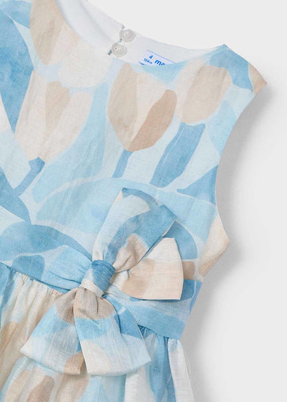 Mayoral - Vestito stampato fiori bambina